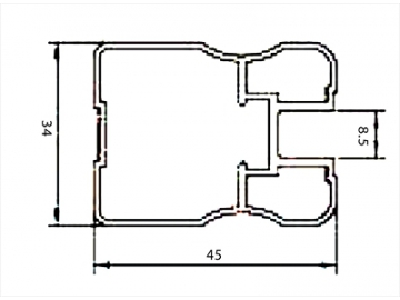 Aluminiowe systemy drzwi przesuwnych