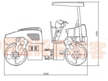 Walec wibracyjny tandem, FK-203T