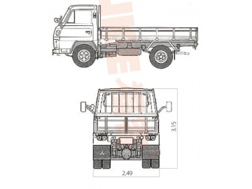 Dropside Truck, FK6-80T