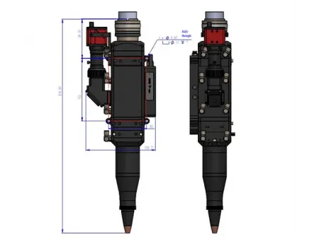 Laserowa głowica spawalnicza z monitorowaniem temperatury 8 kW