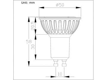 Reflektor GU10 LED