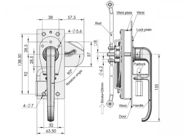 Klamki MS841