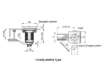 Cylindryczne zamki do szaf MS817