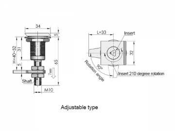 Cylindryczne zamki do szaf MS817