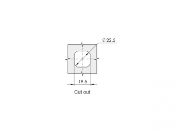 Cylindryczne zamki do szaf MS817