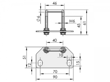 Zamki do paneli MS866-5