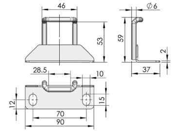 Zamki do paneli MS866-11