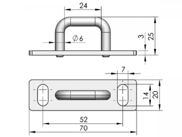 Zamki do paneli MS866-14