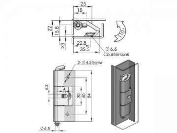 Zawiasy ukryte CL210 1