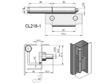 Zawiasy ukryte CL218