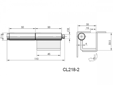 Zawiasy ukryte CL218