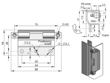 Zawiasy ukryte CL260