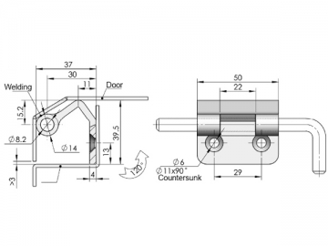 Zawiasy ukryte CL276