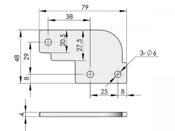 Zawiasy ukryte CL135