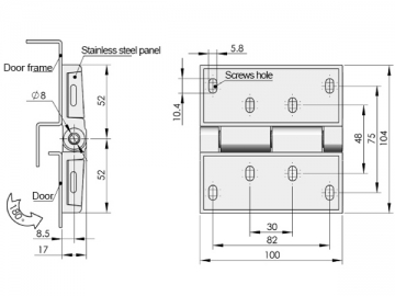 Zawiasy ozdobne CL251