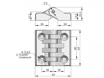 Zawiasy ozdobne CL295