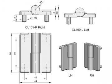 Zawiasy ozdobne CL109