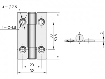 Zawiasy ozdobne CL152