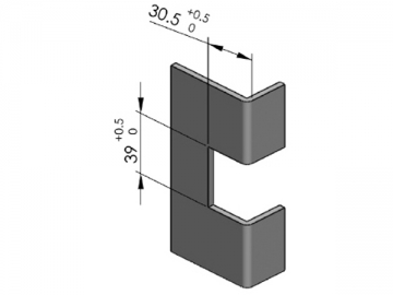 Zawiasy z osią CL154
