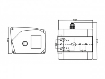 Wciągarka łodzi 2000lb (P2000-2B)